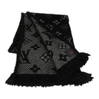 Louis Vuitton Louis Vuitton Black Silver Logomania Shine Scarf