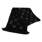 Louis Vuitton Louis Vuitton Black Silver Logomania Shine Scarf