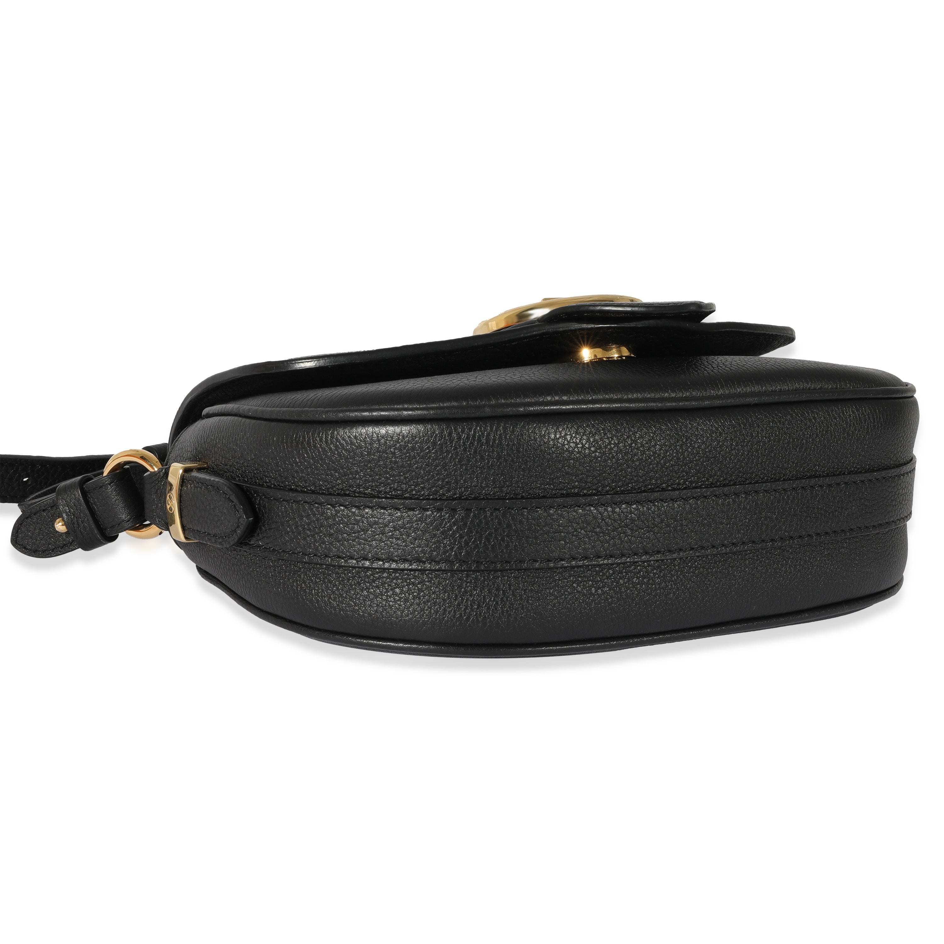Louis Vuitton Louis Vuitton Black Grained Calfskin LV Pont 9 Soft MM