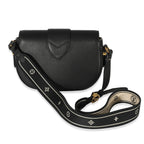 Louis Vuitton Louis Vuitton Black Grained Calfskin LV Pont 9 Soft MM