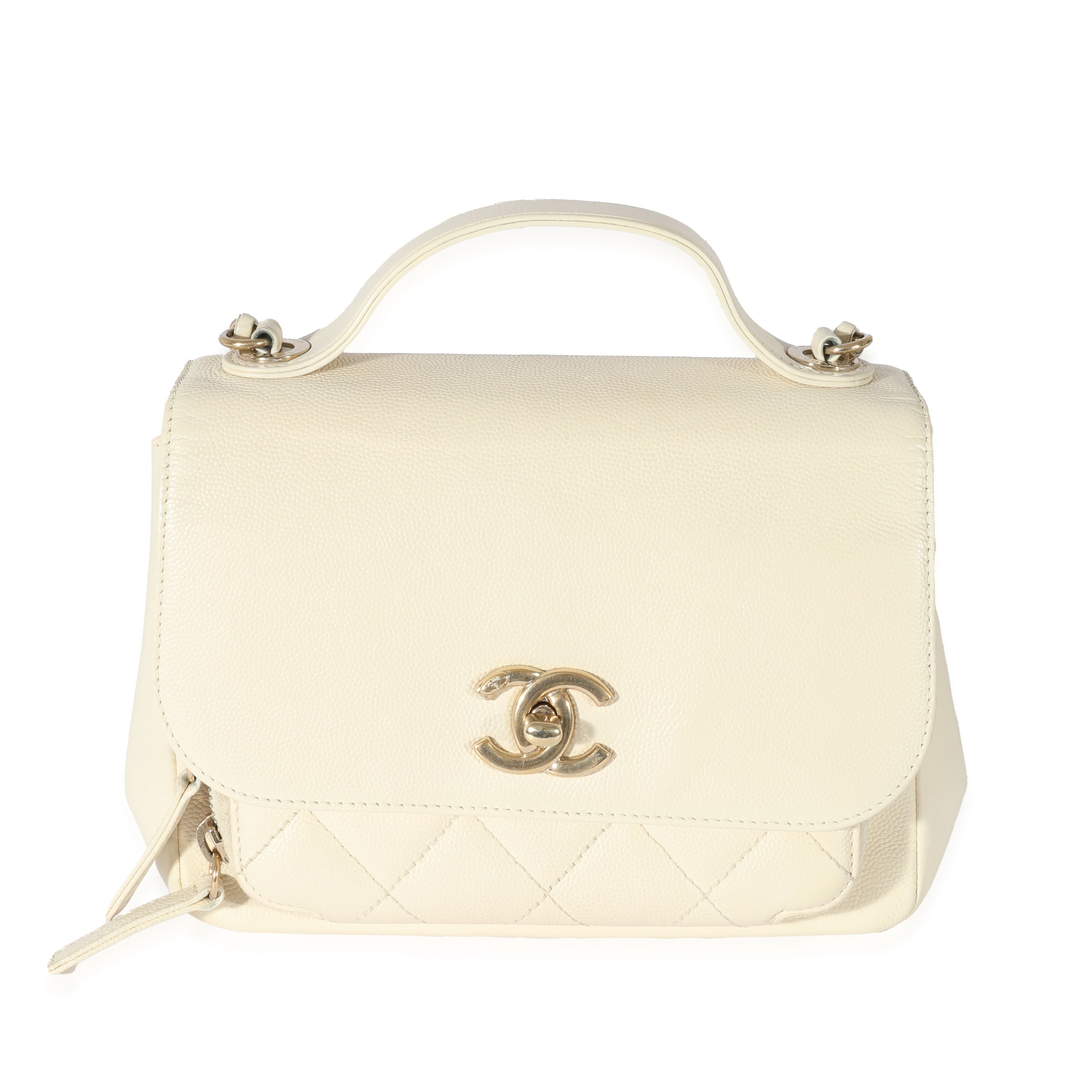 Chanel Cream Caviar Mini Business Affinity Flap