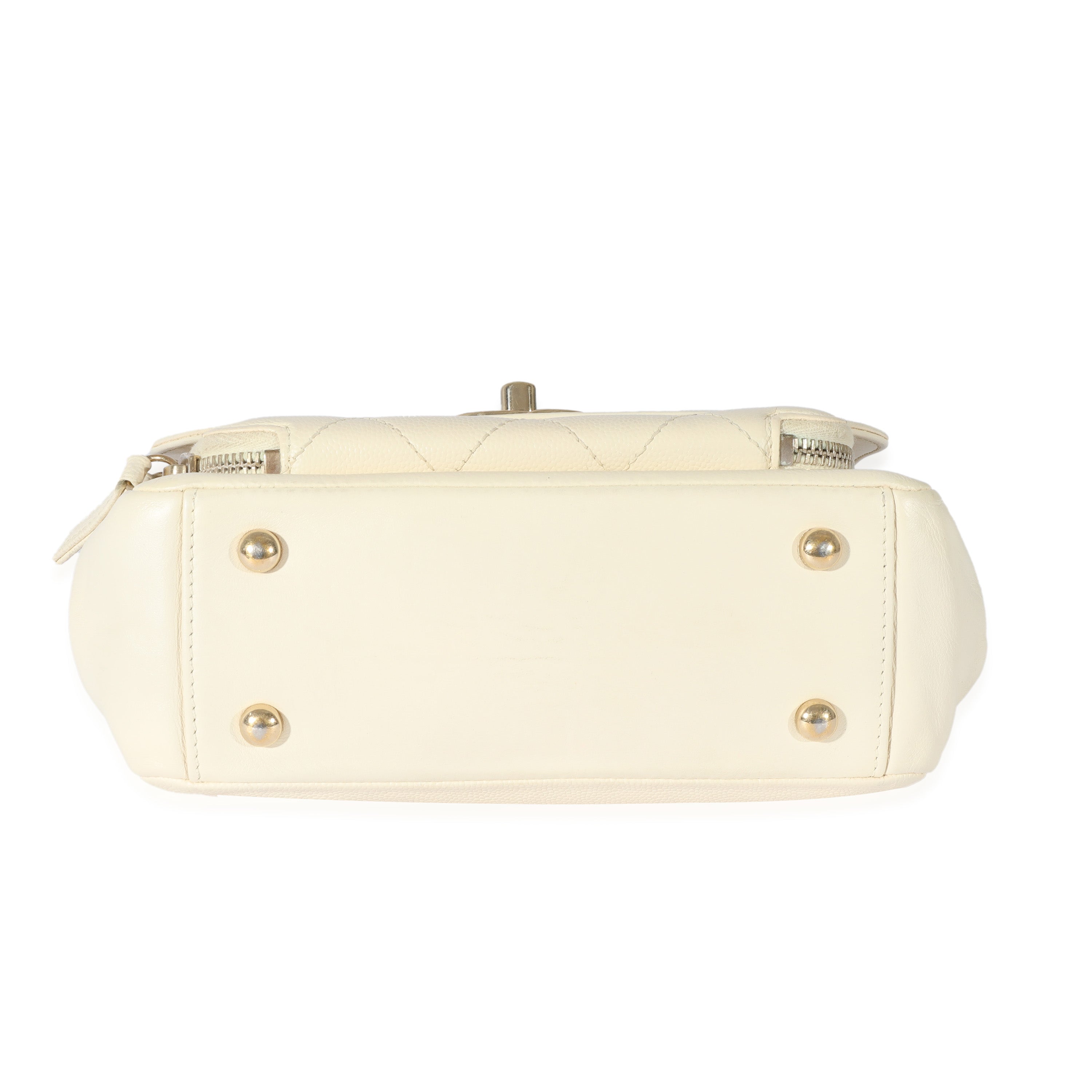 Chanel Cream Caviar Mini Business Affinity Flap