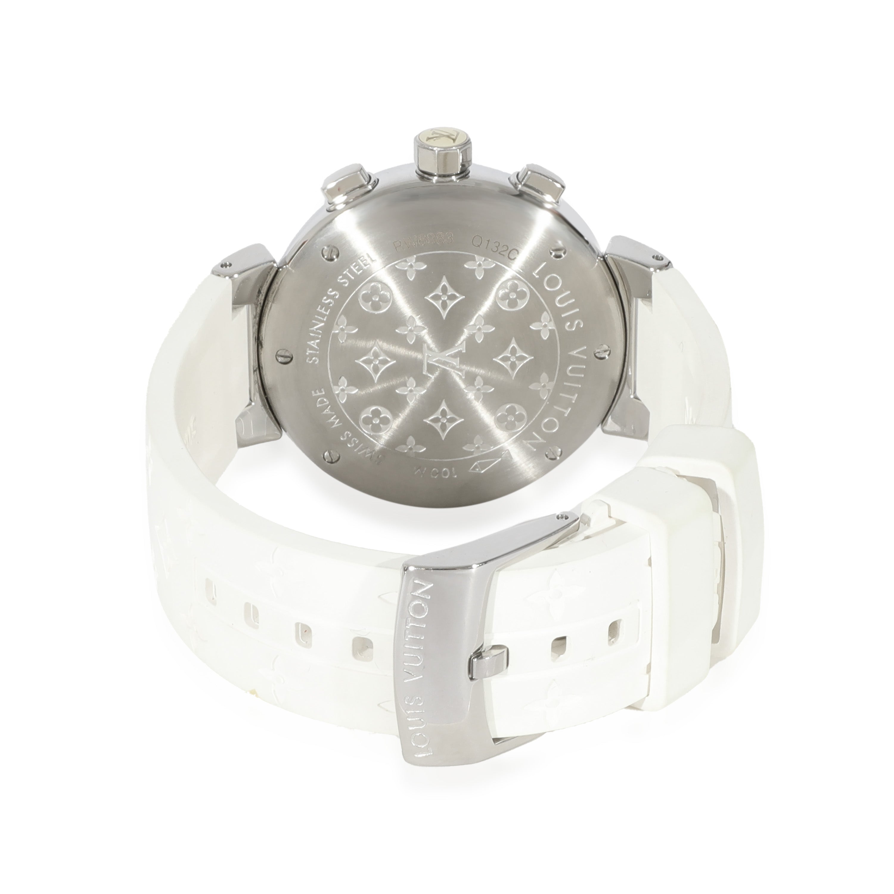 Louis Vuitton Louis Vuitton Tambour Q132C Womens Watch in  Stainless Steel