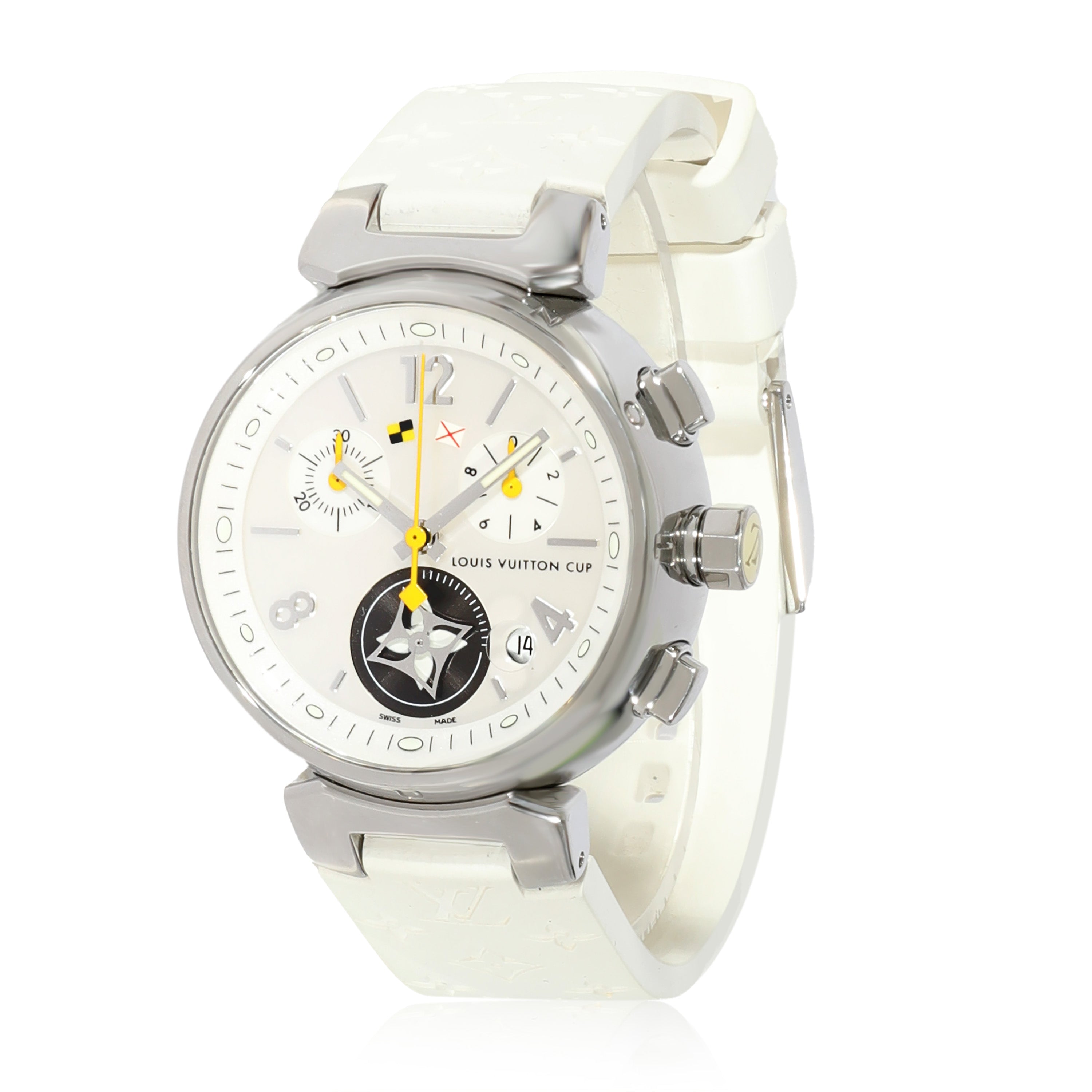 Louis Vuitton Louis Vuitton Tambour Q132C Womens Watch in  Stainless Steel