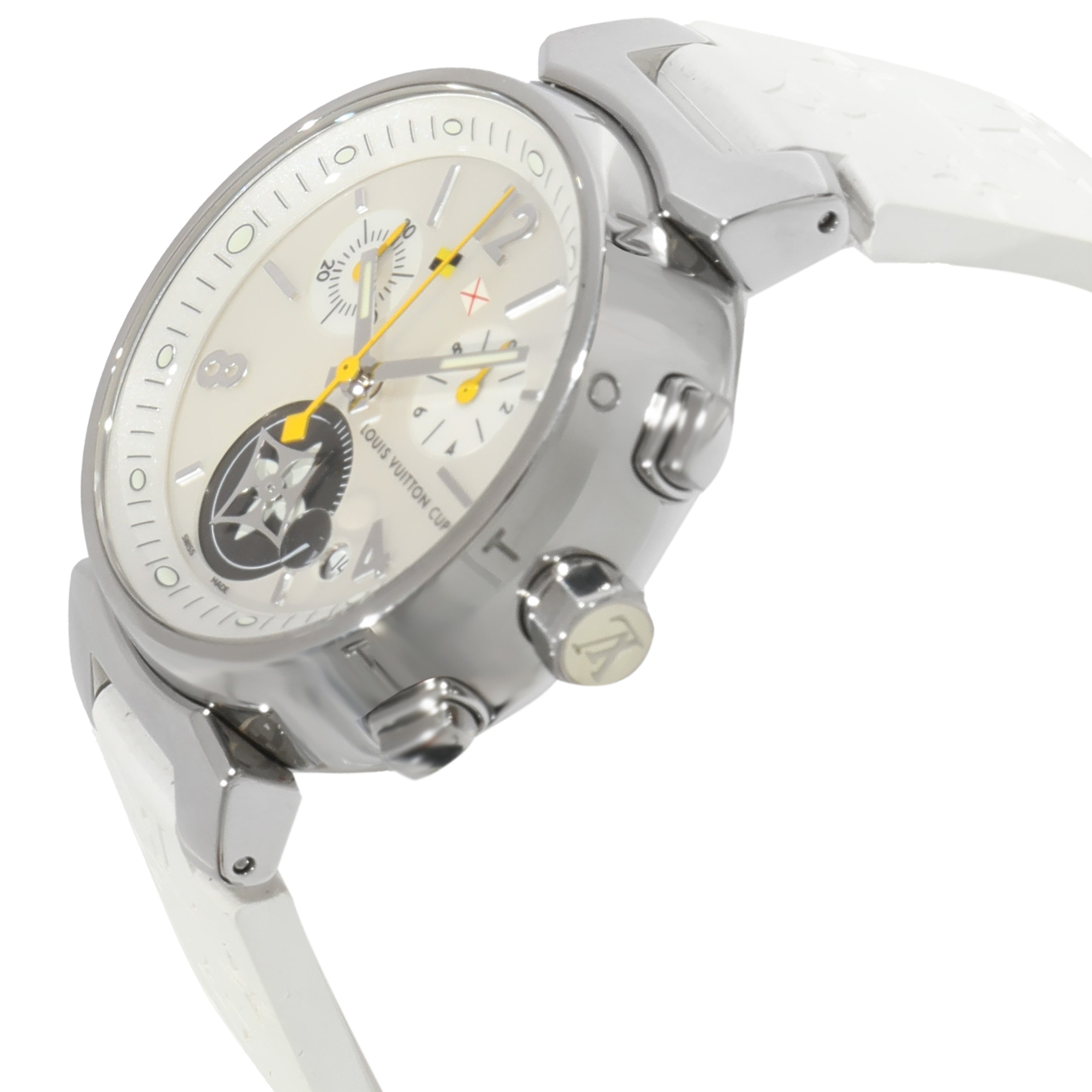 Louis Vuitton Louis Vuitton Tambour Q132C Womens Watch in  Stainless Steel