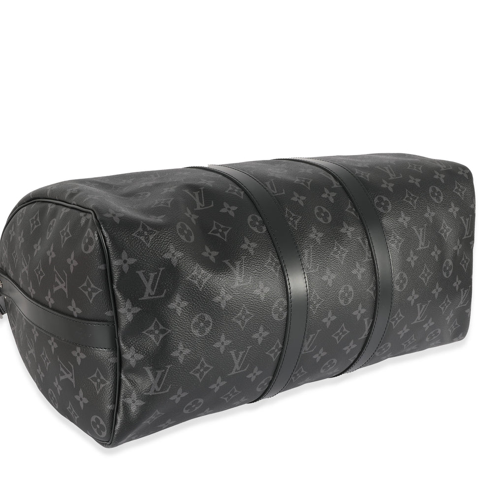 Louis Vuitton Louis Vuitton Monogram Eclipse Canvas Keepall Bandouliere 45