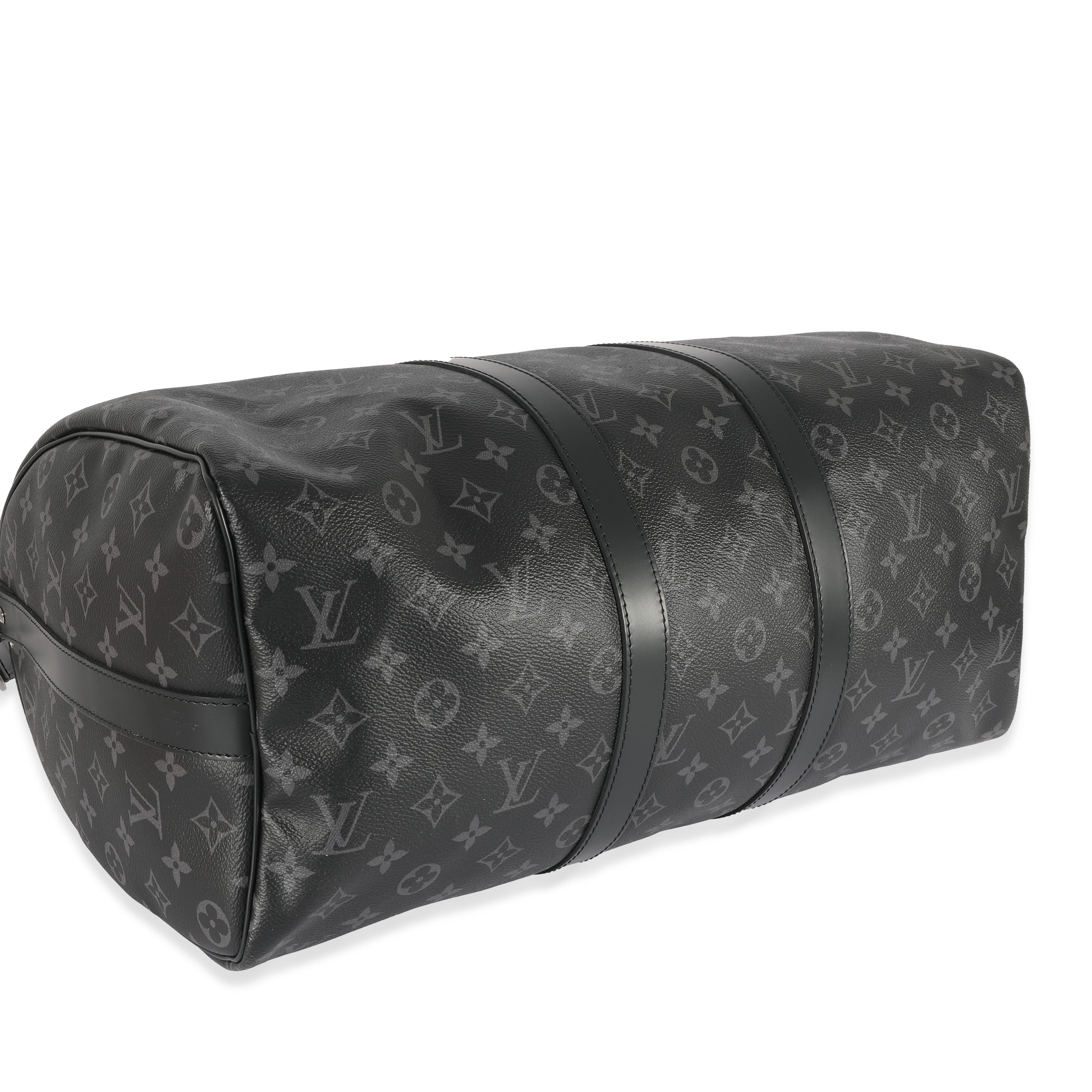 Louis Vuitton Louis Vuitton Monogram Eclipse Canvas Keepall Bandouliere 45