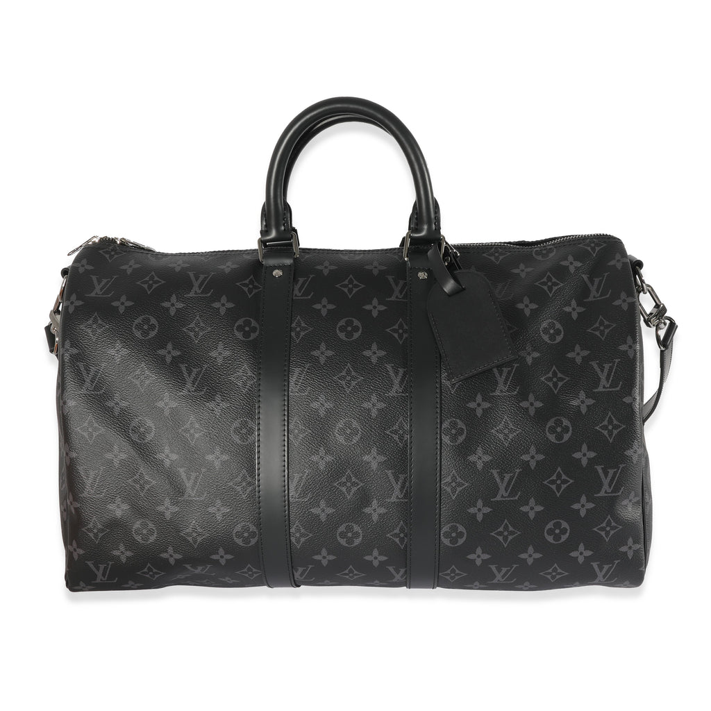 Louis Vuitton Louis Vuitton Monogram Eclipse Canvas Keepall Bandouliere 45