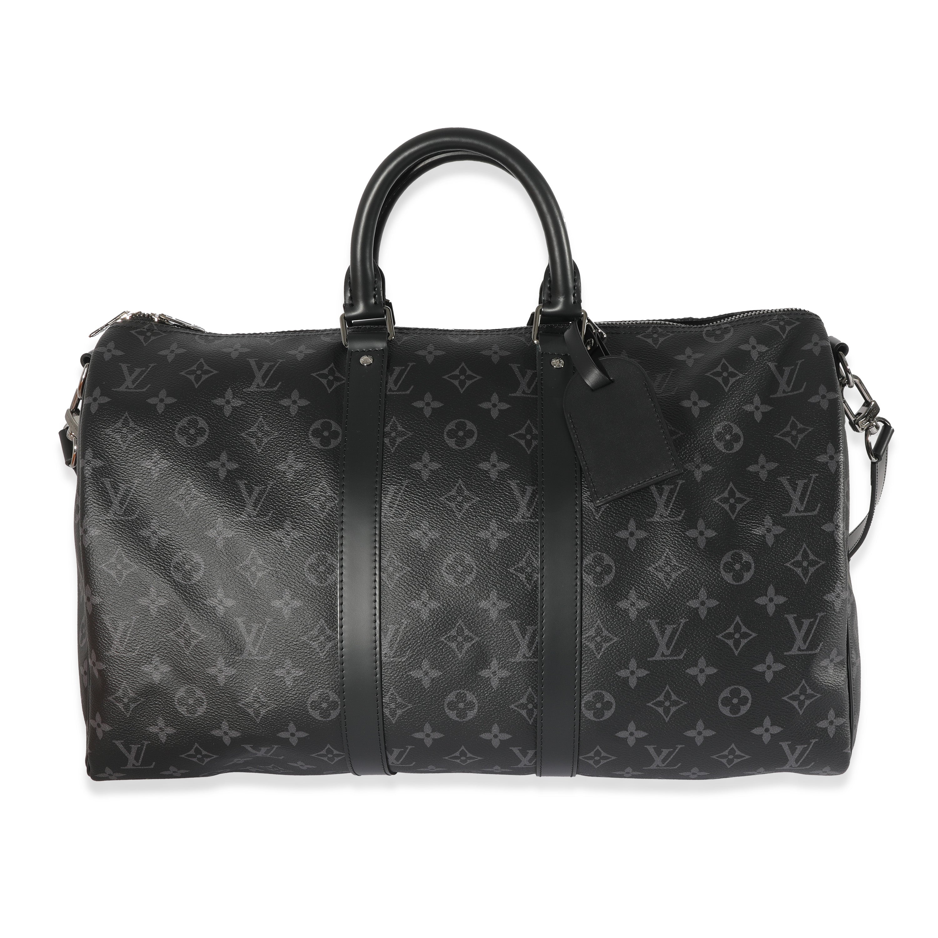 Louis Vuitton Louis Vuitton Monogram Eclipse Canvas Keepall Bandouliere 45