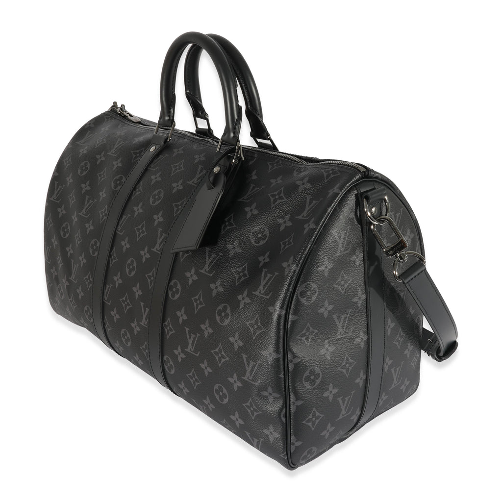 Louis Vuitton Louis Vuitton Monogram Eclipse Canvas Keepall Bandouliere 45