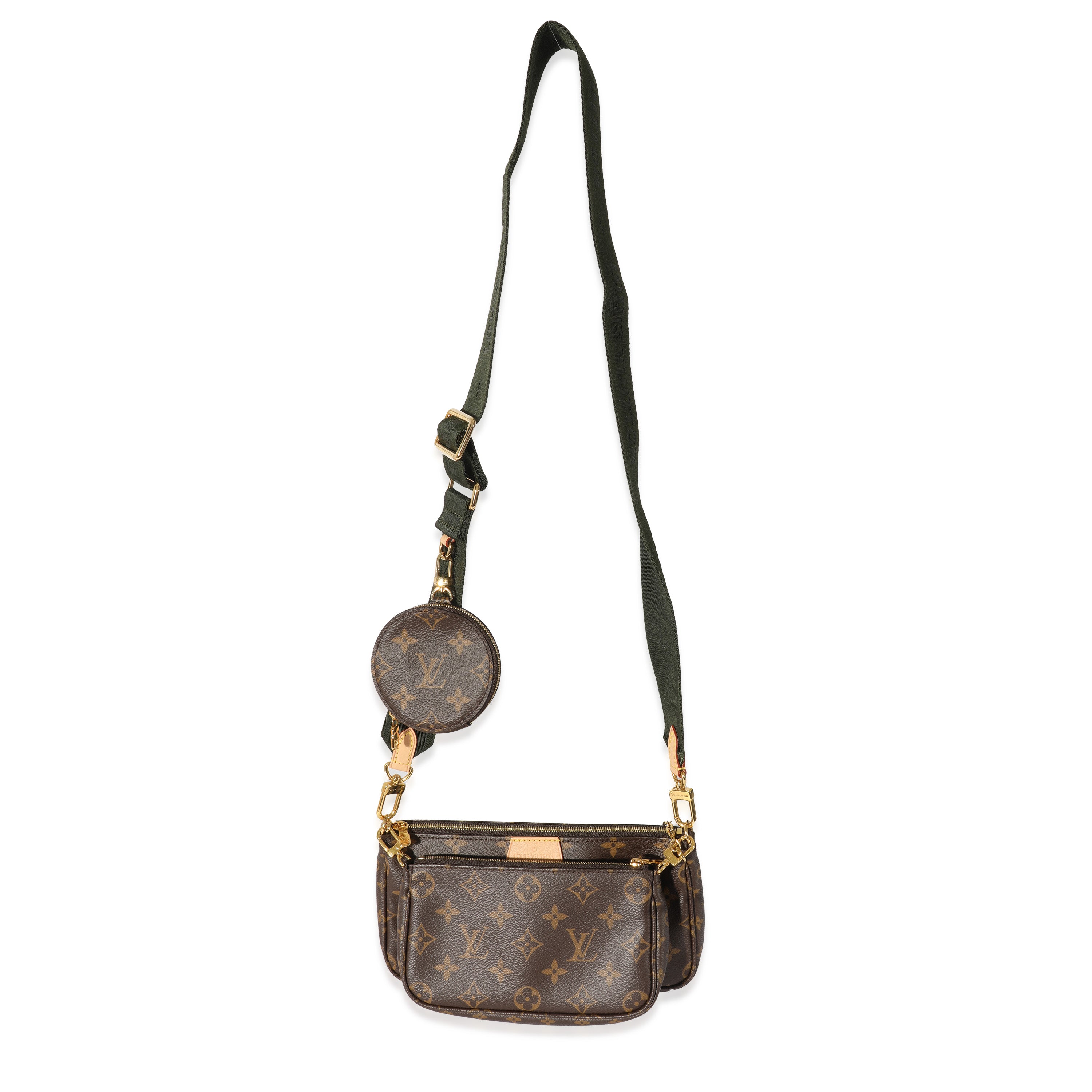 Louis Vuitton Louis Vuitton Canvas Monogram Khaki Multi Pochette Accessoires