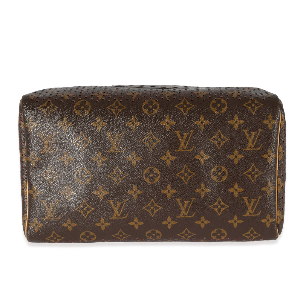 Louis Vuitton Louis Vuitton Perforated Fuchsia Monogram Canvas Speedy 30