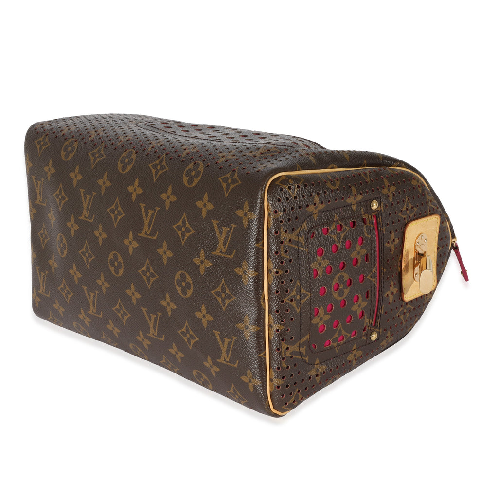 Louis Vuitton Louis Vuitton Perforated Fuchsia Monogram Canvas Speedy 30