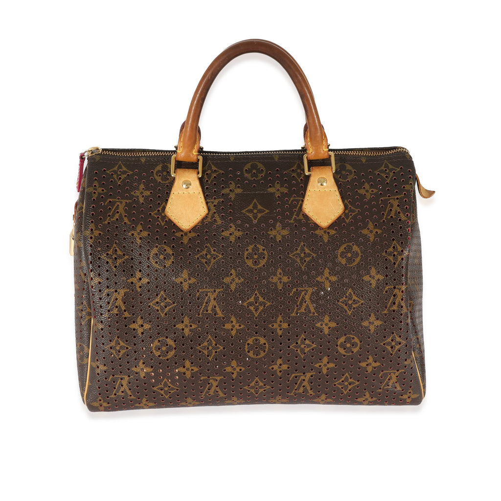 Louis Vuitton Louis Vuitton Perforated Fuchsia Monogram Canvas Speedy 30
