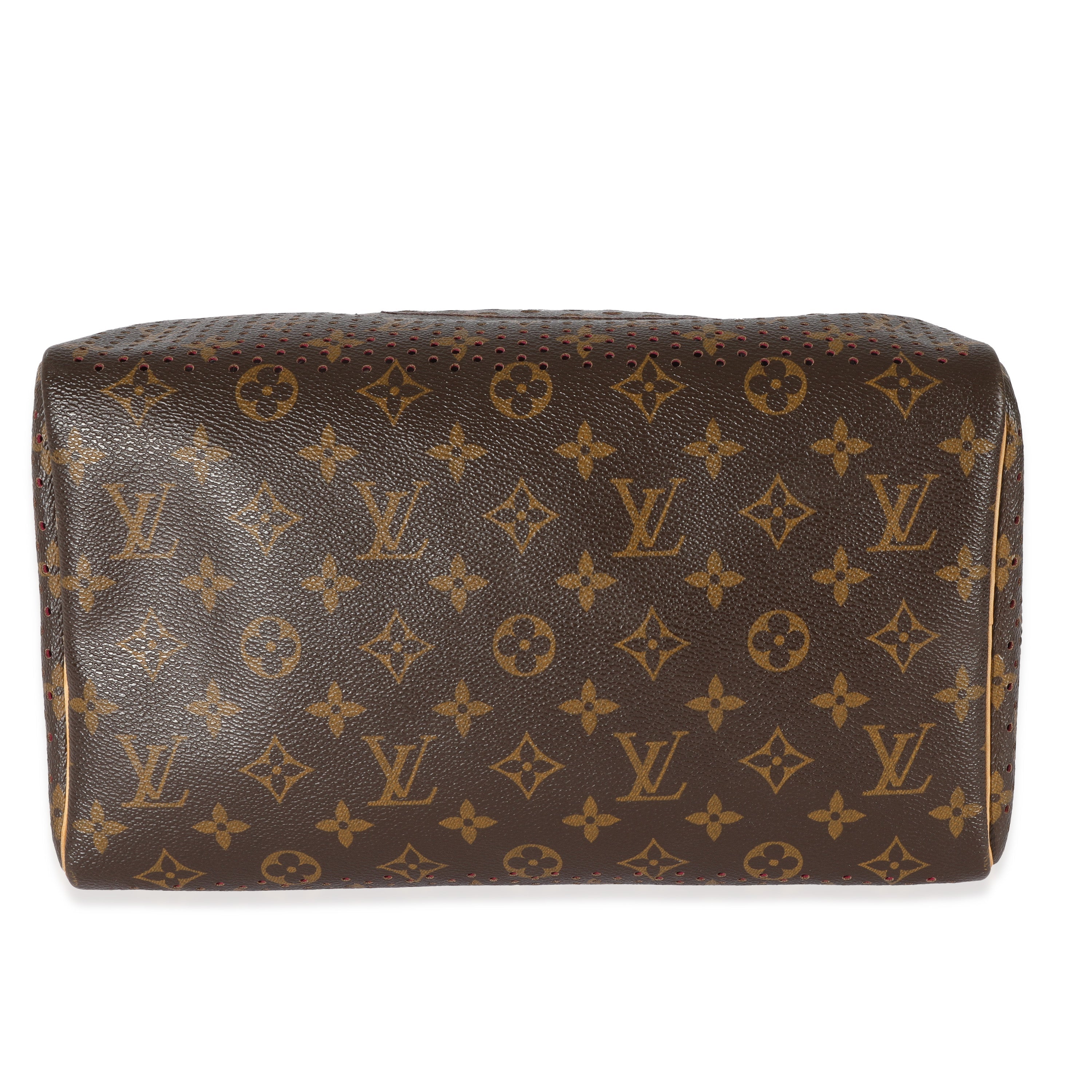 Louis Vuitton Louis Vuitton Perforated Fuchsia Monogram Canvas Speedy 30