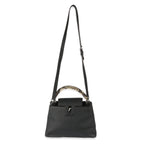 Louis Vuitton Louis Vuitton Black Taurillon Python Capucines MM