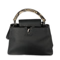 Louis Vuitton Louis Vuitton Black Taurillon Python Capucines MM