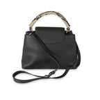Louis Vuitton Louis Vuitton Black Taurillon Python Capucines MM
