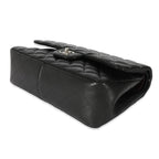 Chanel Black Quilted Lambskin Jumbo Classic Double Flap
