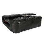 Chanel Black Quilted Lambskin Jumbo Classic Double Flap