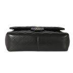 Chanel Black Quilted Lambskin Jumbo Classic Double Flap