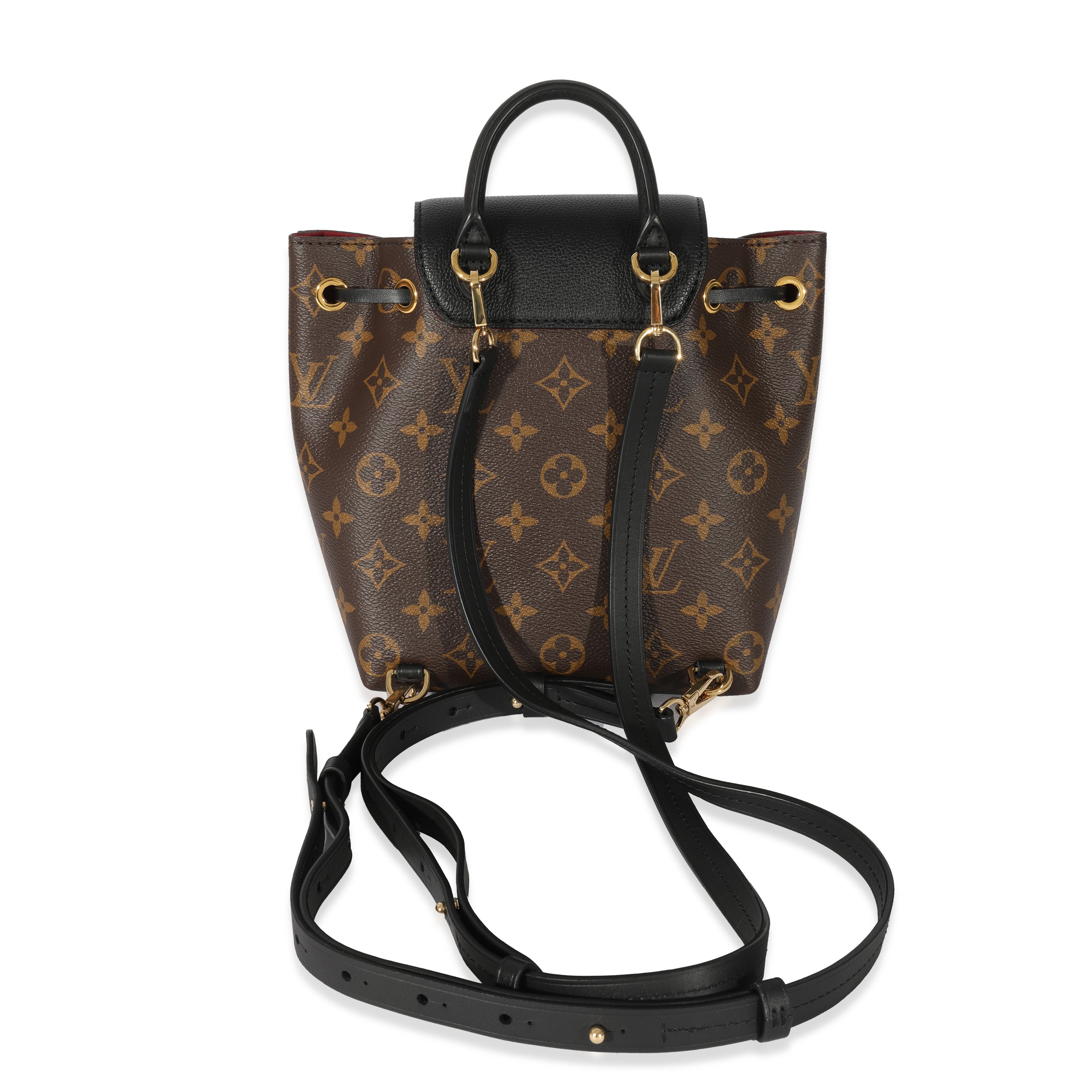 Louis Vuitton Louis Vuitton Canvas Leather Monogram Montsouris BB
