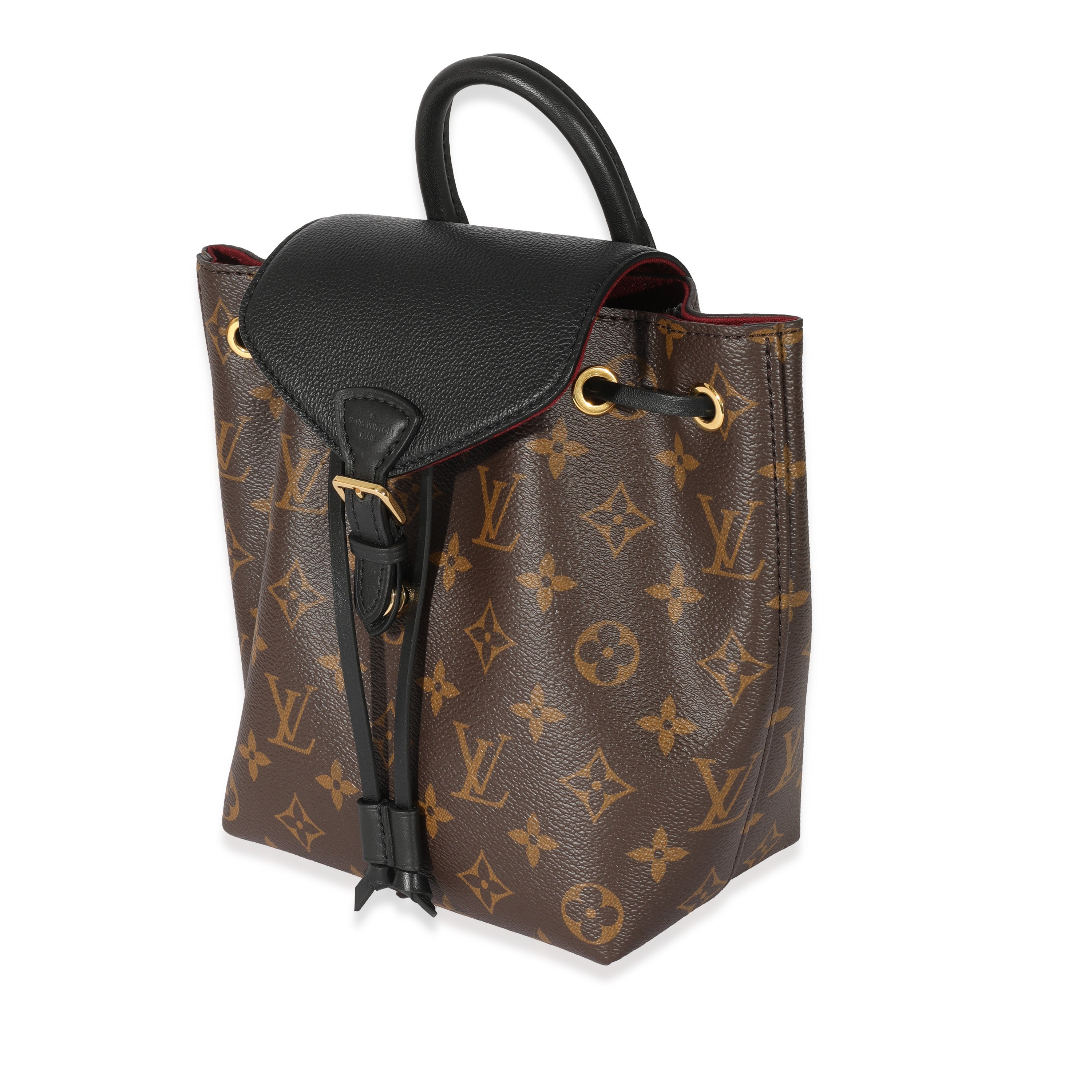 Louis Vuitton Louis Vuitton Canvas Leather Monogram Montsouris BB