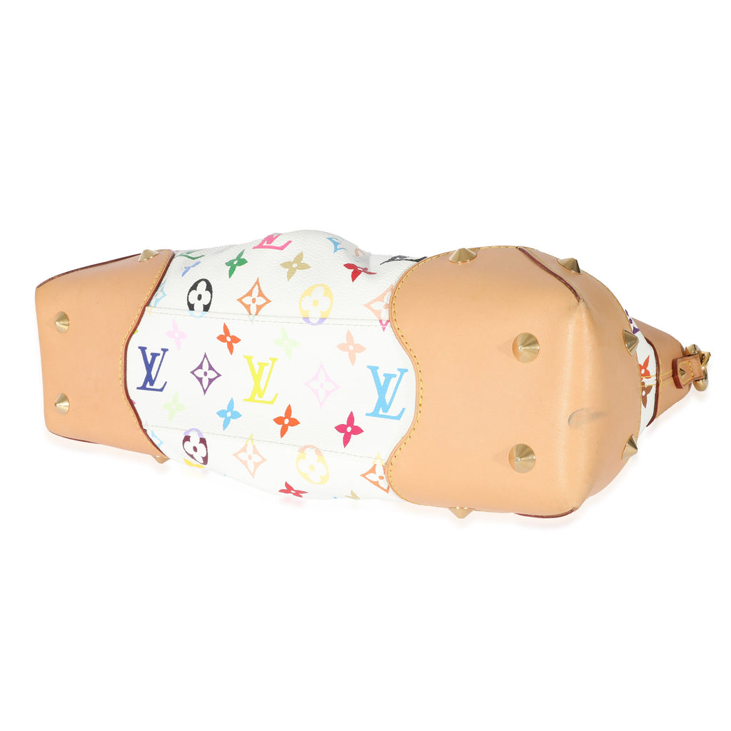 Louis Vuitton Louis Vuitton Canvas White Multicolor Monogram Judy