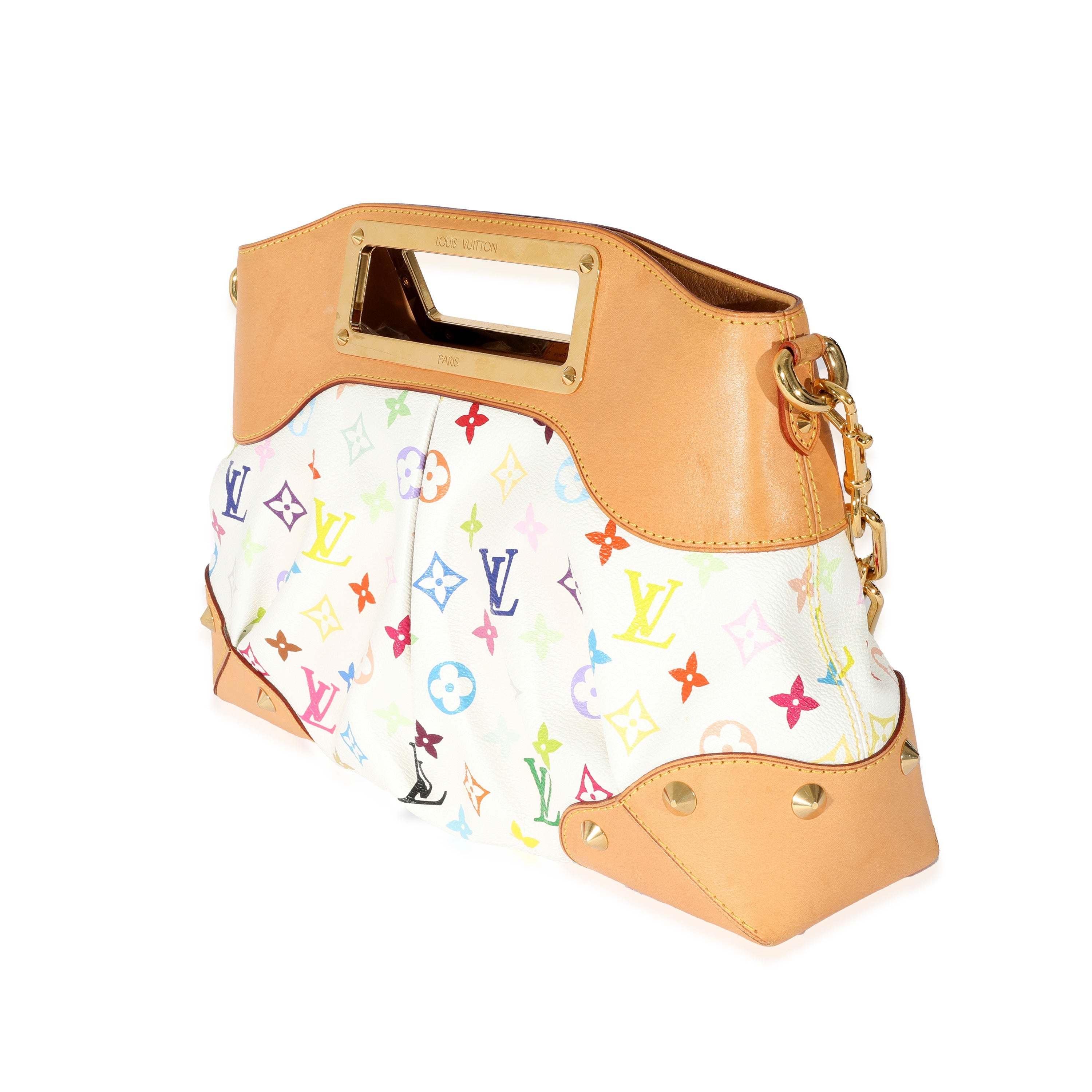 Louis Vuitton Louis Vuitton Canvas White Multicolor Monogram Judy
