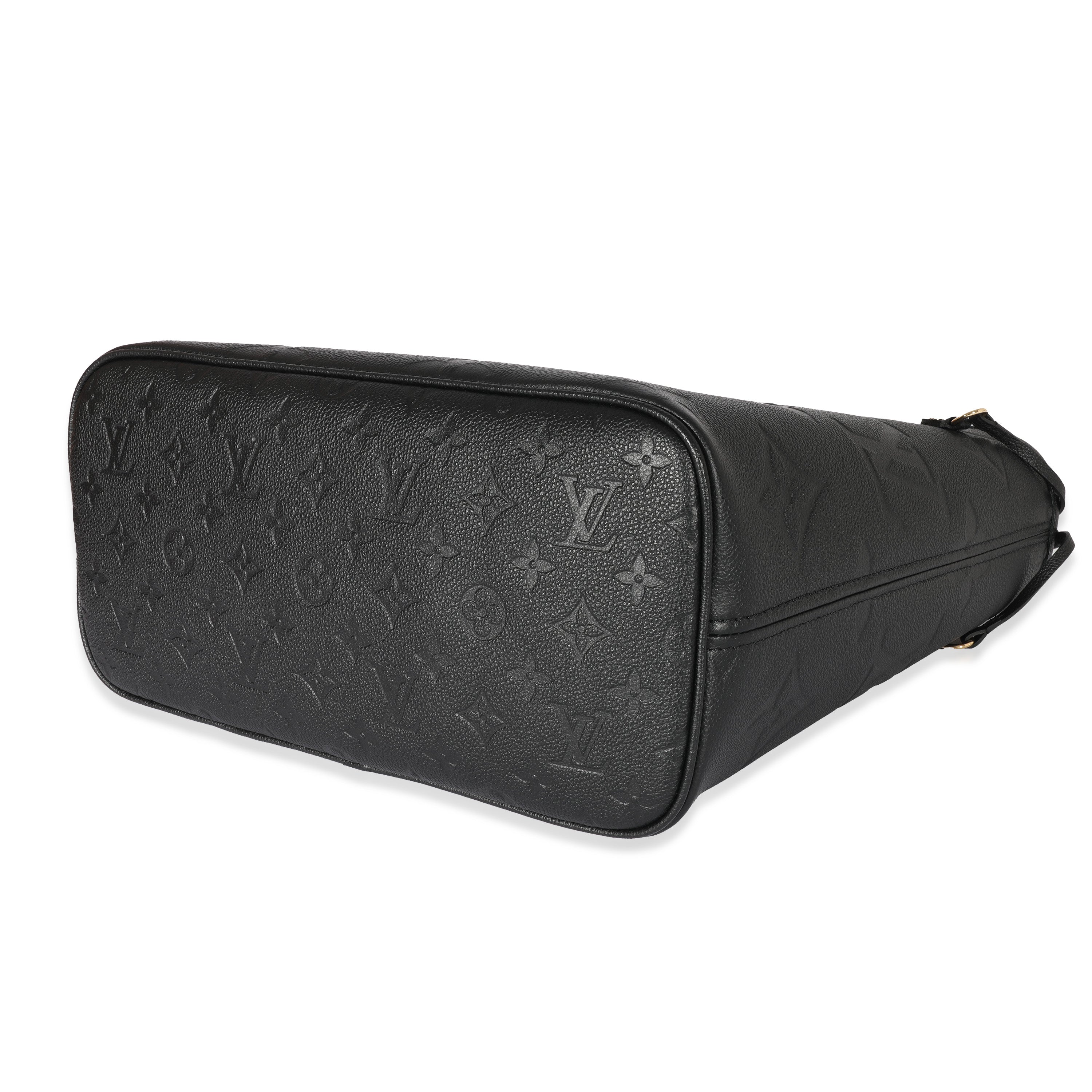 Louis Vuitton Louis Vuitton Black Monogram Empreinte Giant Neverfull MM