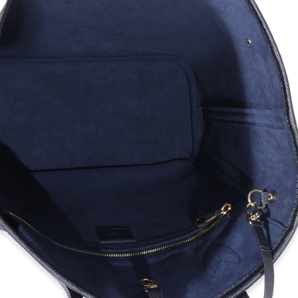 Louis Vuitton Louis Vuitton Black Monogram Empreinte Giant Neverfull MM