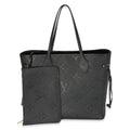 Louis Vuitton Louis Vuitton Black Monogram Empreinte Giant Neverfull MM