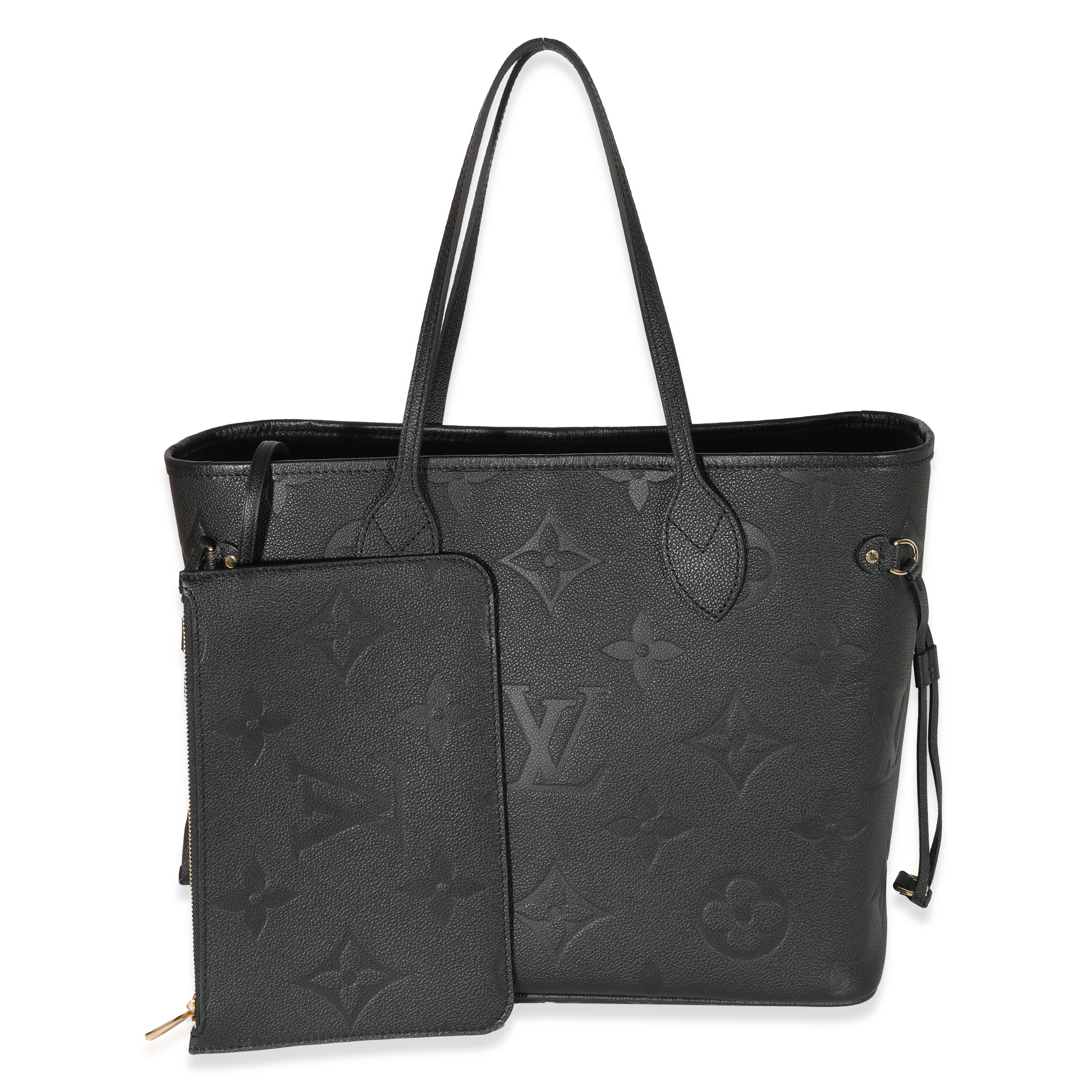 Louis Vuitton Louis Vuitton Black Monogram Empreinte Giant Neverfull MM