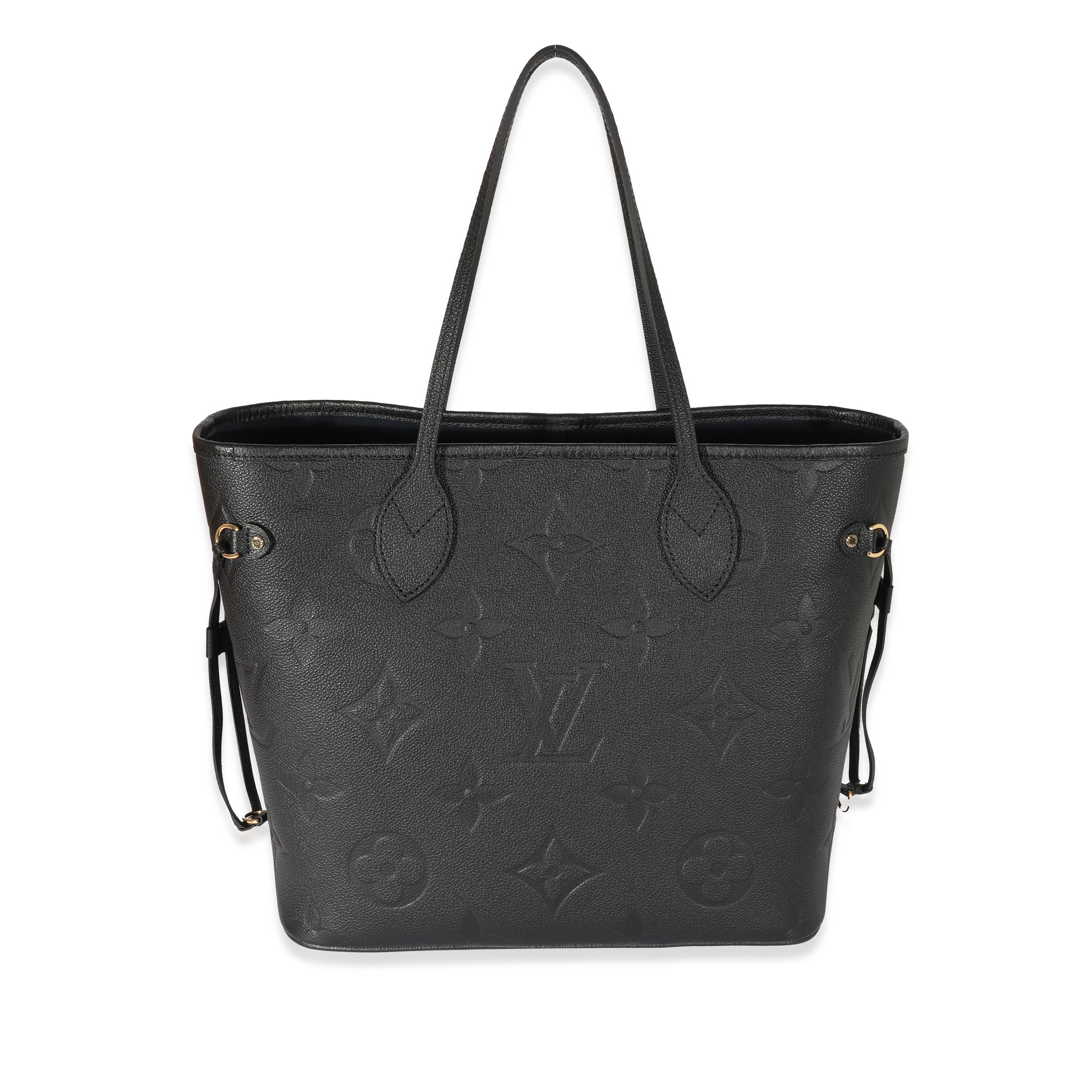Louis Vuitton Louis Vuitton Black Monogram Empreinte Giant Neverfull MM