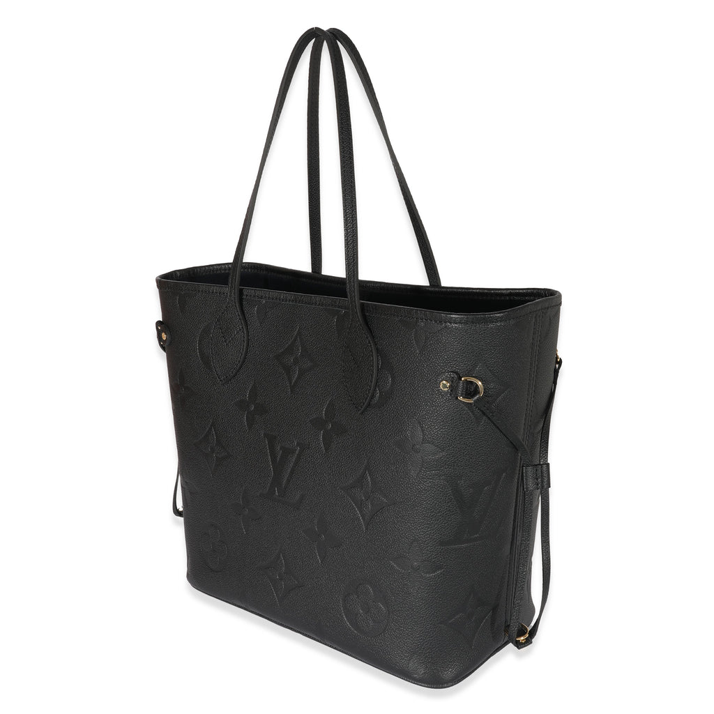 Louis Vuitton Louis Vuitton Black Monogram Empreinte Giant Neverfull MM