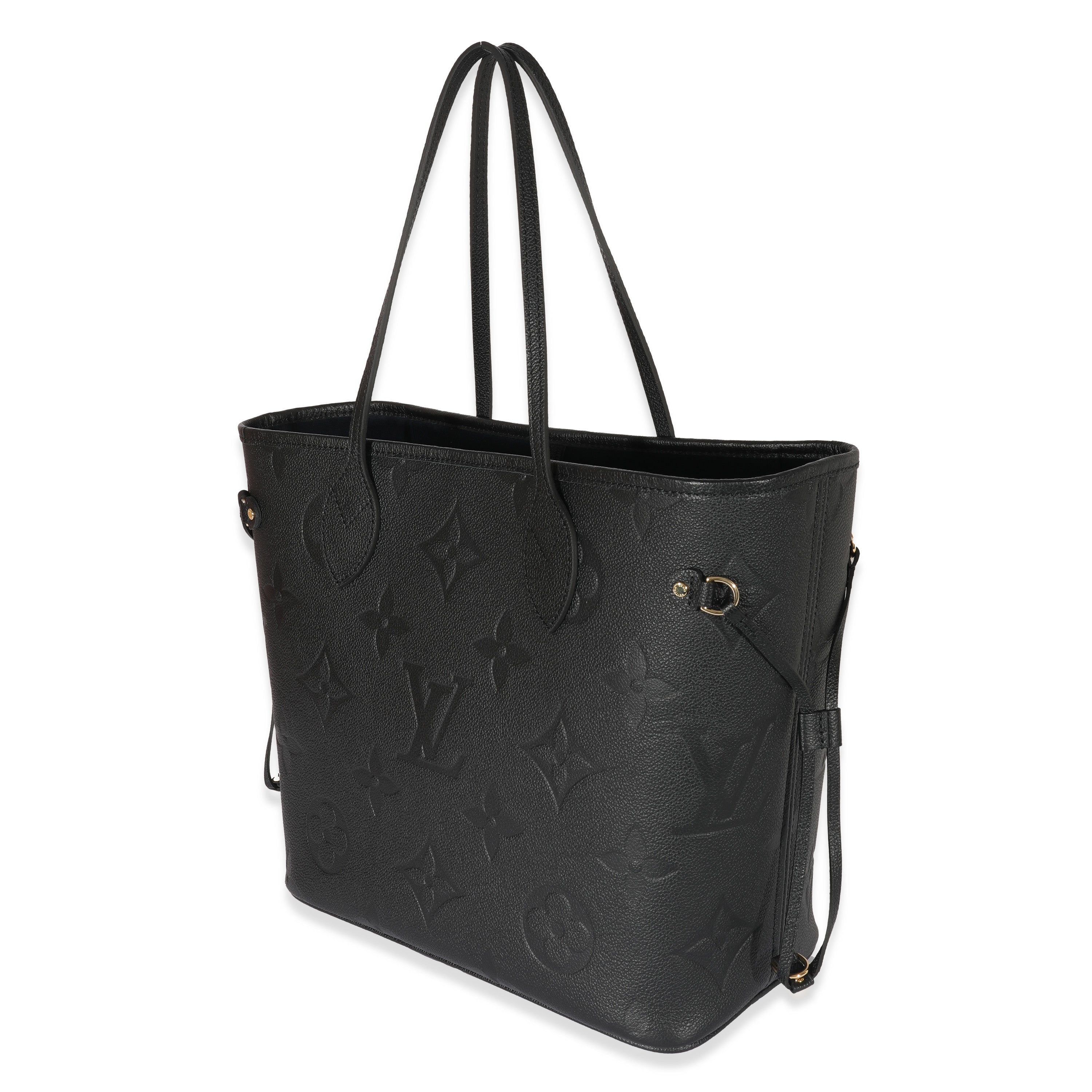 Louis Vuitton Louis Vuitton Black Monogram Empreinte Giant Neverfull MM