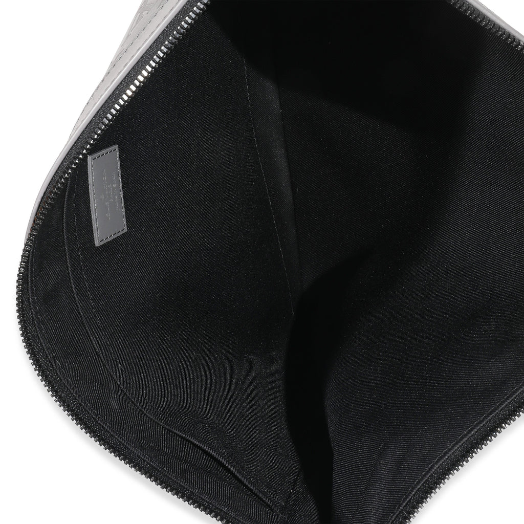 Louis Vuitton Louis Vuitton Charcoal Grey Monogram Shadow Discovery Pouch GM