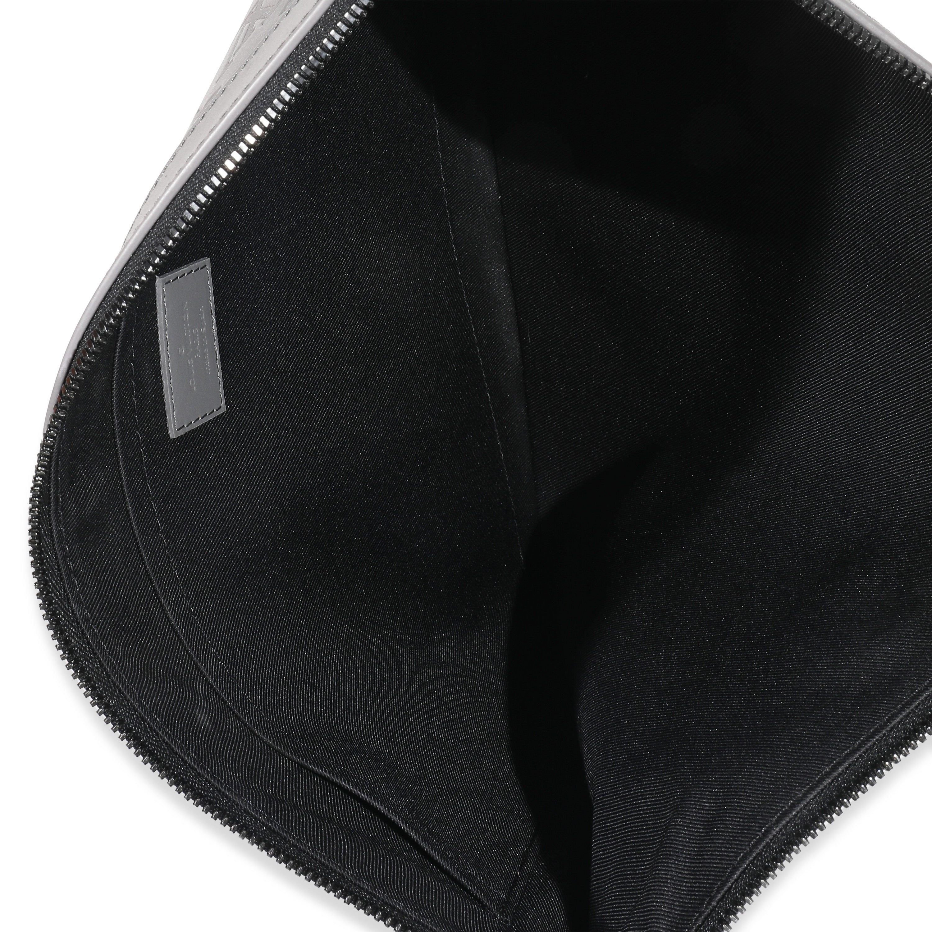 Louis Vuitton Louis Vuitton Charcoal Grey Monogram Shadow Discovery Pouch GM