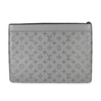 Louis Vuitton Louis Vuitton Charcoal Grey Monogram Shadow Discovery Pouch GM