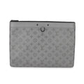 Louis Vuitton Louis Vuitton Charcoal Grey Monogram Shadow Discovery Pouch GM