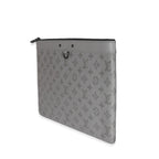 Louis Vuitton Louis Vuitton Charcoal Grey Monogram Shadow Discovery Pouch GM