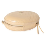 Chanel Beige Chevron Leather City Evening Box Bag