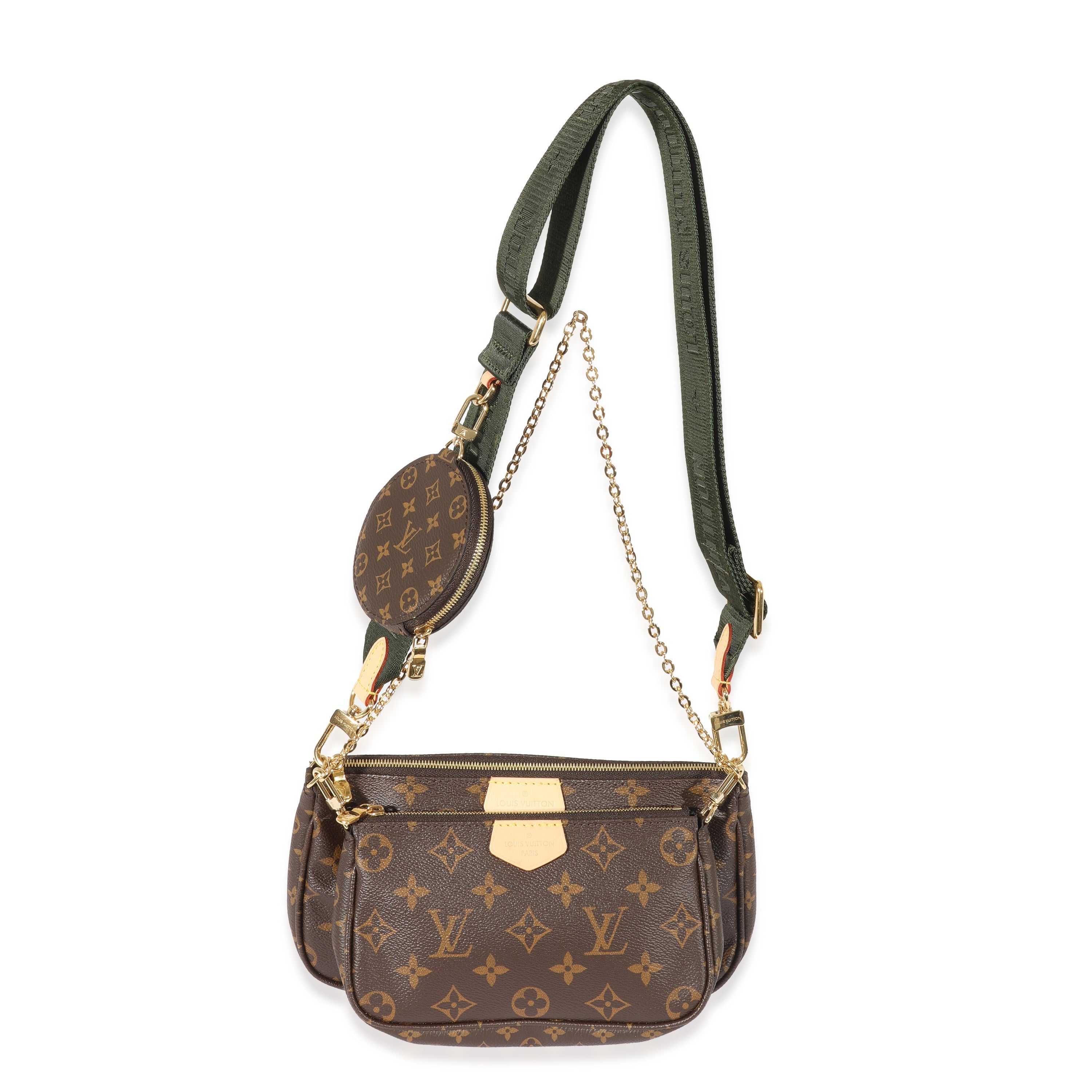Louis Vuitton Louis Vuitton Monogram Canvas Khaki Multi Pochette Accessoires