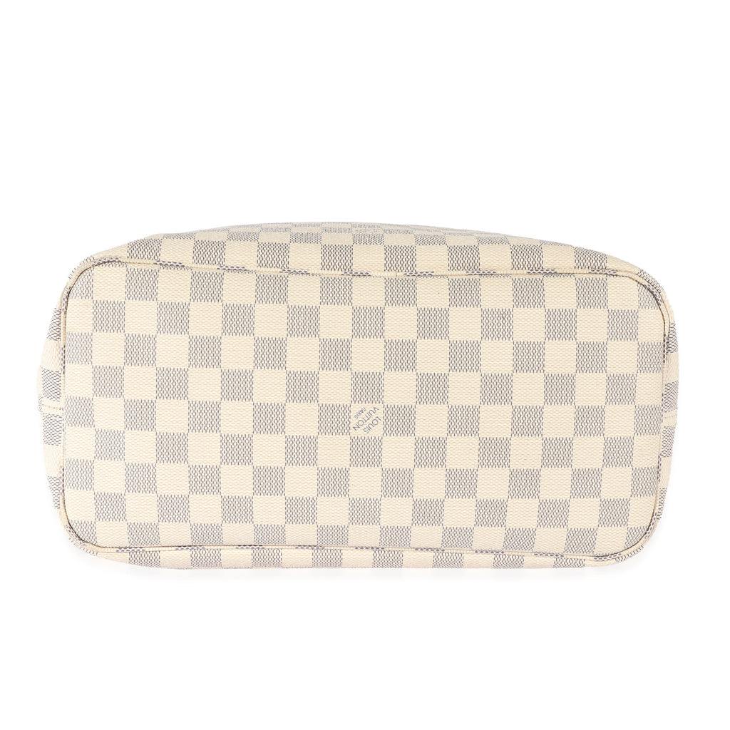 Louis Vuitton Louis Vuitton Rose Ballerine Damier Azur Canvas Neverfull MM