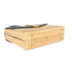 Gucci Small Sylvie Wicker Top Handle Bag