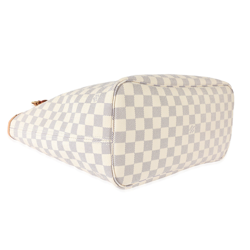 Louis Vuitton Louis Vuitton Canvas Damier Azur Rose Ballerine Neverfull MM