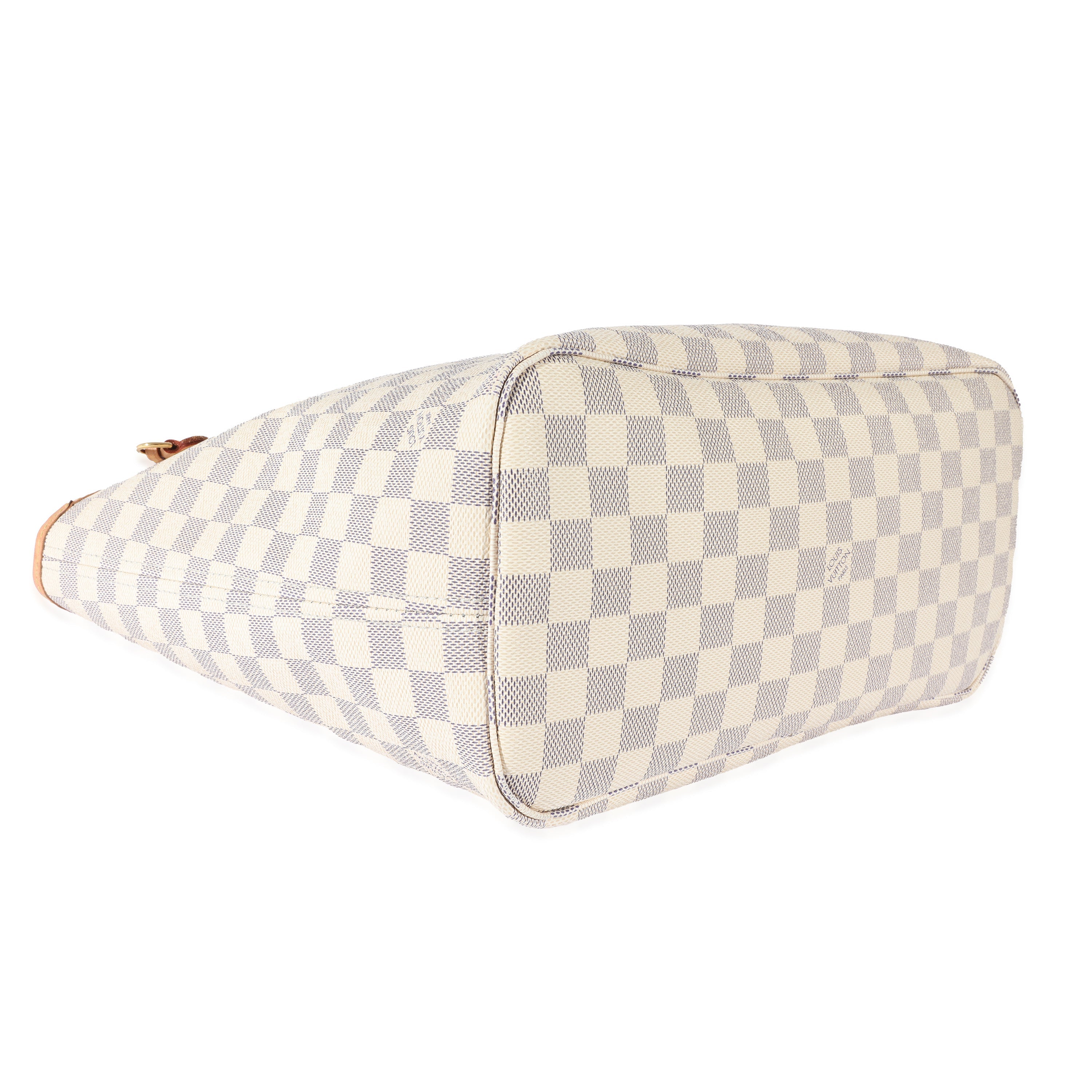 Louis Vuitton Louis Vuitton Canvas Damier Azur Rose Ballerine Neverfull MM