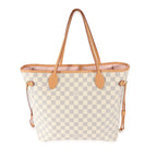 Louis Vuitton Louis Vuitton Canvas Damier Azur Rose Ballerine Neverfull MM