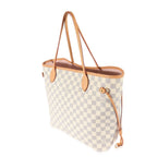 Louis Vuitton Louis Vuitton Canvas Damier Azur Rose Ballerine Neverfull MM