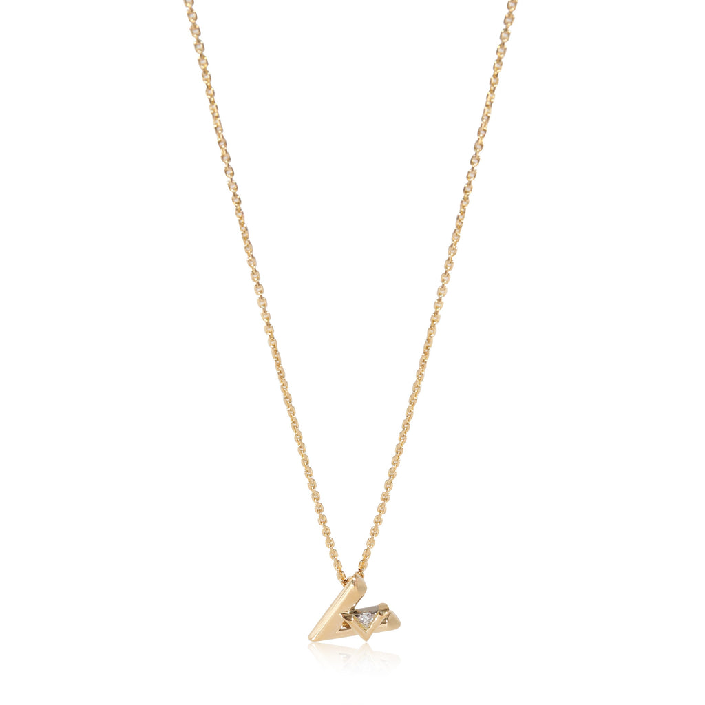 Louis Vuitton LV Volt Pendant in 18k Yellow Gold 0.03 CTW